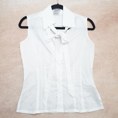 Chanel Tie Neck Sleeveless Blouse FR34
