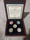 2006 20th anniversary silver eagle 5 coin set