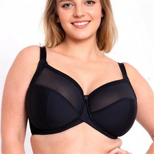 Full Cup Underwire Bra Plus Size Women's Thin Support Lingerie Underwear