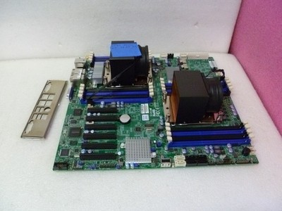 SUPERMICRO X9DRD-7LN4F INTEL XEON E5-2620 CPU (X2) MOTHER BOARD + IO COVER
