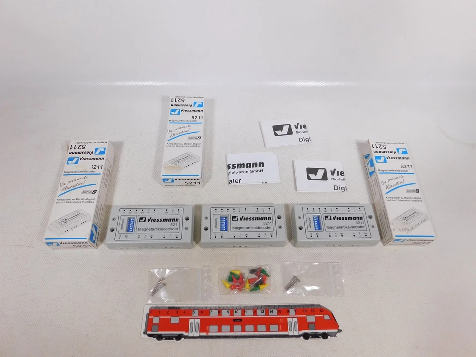 Viessmann digital H0 AC 3x 5211 Magnetartikeldecoder Decoder sg+OVP #EG467-0,5