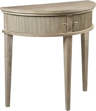Crestview Hall Console Table for Entryway with Storage, Solid Rubber Wood Fra...