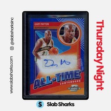 2023 PANINI CONTENDERS OPTIC #AT-GRY GARY PAYTON ALL-TIME AUTO BLUE /75