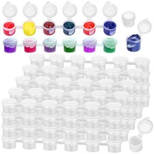 Caffox 240-piece Empty Paint Pot 40 Strips Acrylic Mini Paint Container Stri... Caffox 240-piece Empty Paint Pot 40 Strips Acrylic Mini Paint Container Stri...