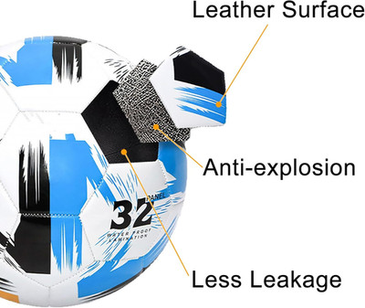 Soccer Ball Size 3 4 5 Soft Leather anti Explosion Practice Training Boys Gir...