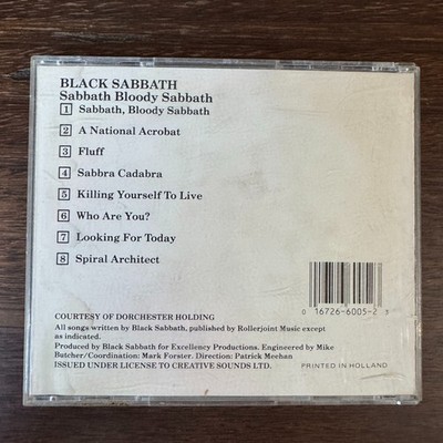 BLACK SABBATH - BLOODY SABBATH (CD) RARE HOLLAND IMPORT!! 6005