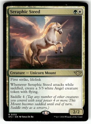 Seraphic Steed 232 Rare Outlaws of Thunder Junction Magic: The Gathering NM