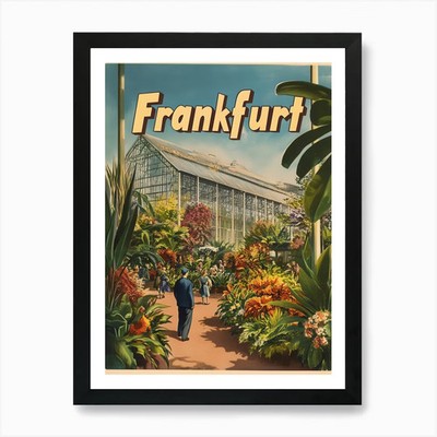 Aihrgdesign A Retro Reiseposter F Gerahmtes Wandbild Poster Leinwanddruck Bild