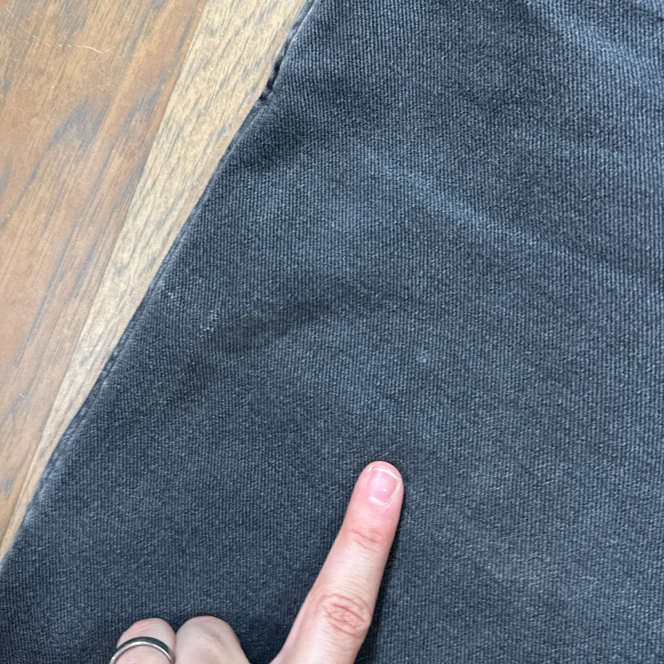 Pantalones Cortos Tommy Hilfiger De Colección Para Hombres 32 Negros Denim Calce Suelto Carpintero Y2K Foto 2 de 4