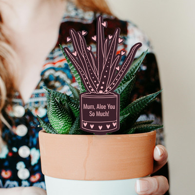 Mama, Aloe You So Much Pflanzenanhänger Muttertagsgeschenk, Sukkulenten Pflanzenanhänger