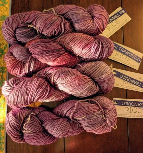 NEW Malabrigo Rios 100% Merino Worsted Wool Yarn - 841 Tranquilo - Lot of 4 image 3