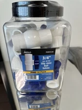 APOLLO 3/4” SLIP JOINT BALL VALVES  PRO-12 PACK #PVCBV3412JR (FACTORY SEAL)