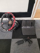 Logitech Racing Steering Wheel Black With pedals carbon fibre + add ons modified