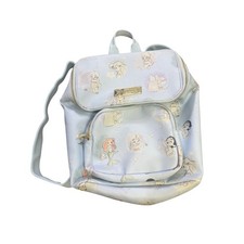 Disney Store Animators Collection Blue Faux Leather Backpack Baby Princess Bag