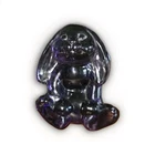 Fenton Dark Amethyst Glass Rabbit – Handcrafted Collectible Figurine