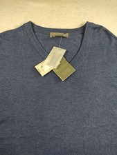 Daniel Cremieux Men's Signature Supima Pullover Sweater Size M Blue NWT 85