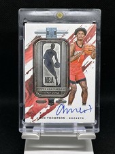 2023-24 Panini Impeccable Amen Thomson RC NBA Logoman Fine Silver /5 