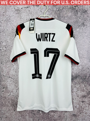 GERMANY TEAM 2026 HOME WORLD CUP ADIDAS SOCCER JERSEY WIRTZ #17