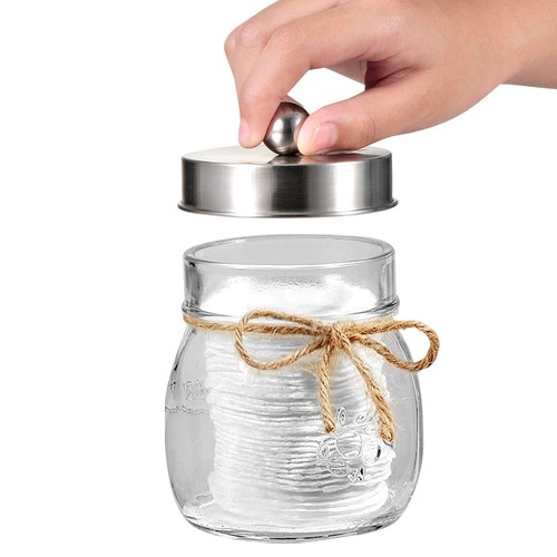 Amolliar Mason Jar Bathroom Accessories Set 4Pc - Foaming Soap Dispenser&2 Qt... - Picture 4 of 7