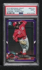 2018 Bowman Draft Chrome Purple Refractor 22/250 Taylor Trammell PSA 9 MINT 8d4