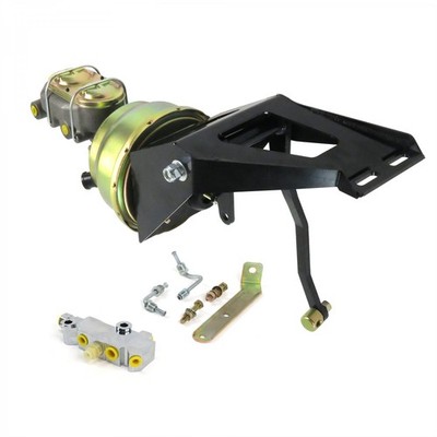 1955-1959 Chevy Truck 7 Dual Power Brake Pedal Kit Firewall Disc/Drum No Pad 