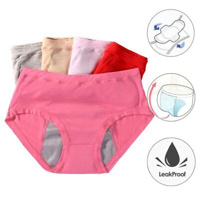 Women Menstrual Cycle Underwear Pants Cotton Leak Proof Briefs Period ...