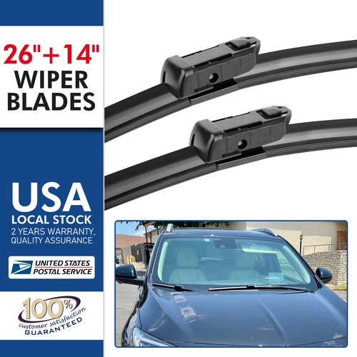 Front Windshield Wiper Blades Pair 26"+14" All Season For Buick ENCORE