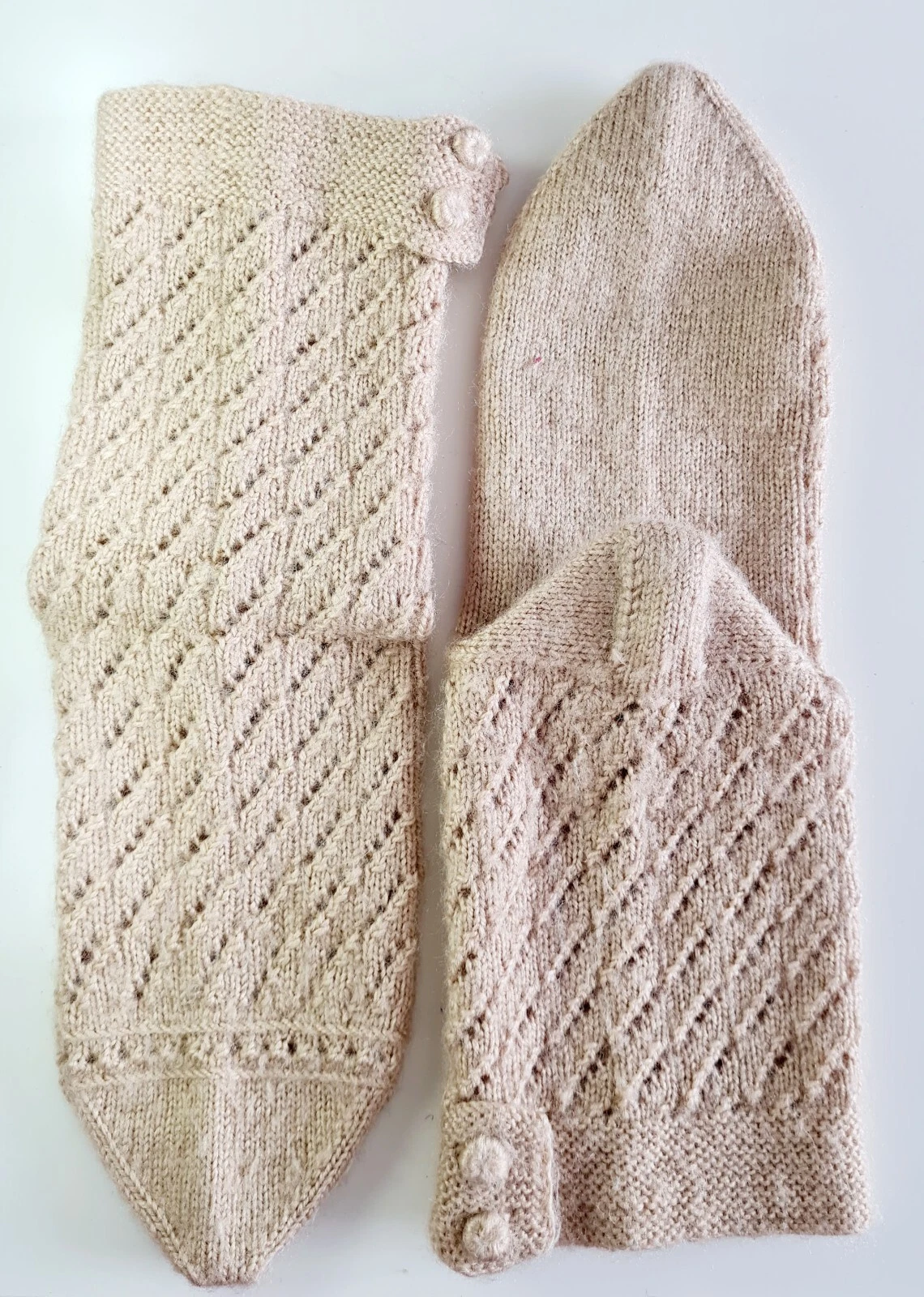 Handmade Turkish Wool Warm socks Patik Cetik Slippers 22-26cm stretch