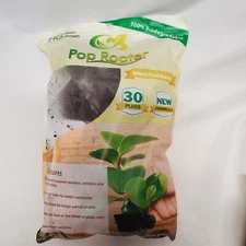 Pop Rooter Natural Plant Starter 30 Plug Bag + Plant Labels - 100% Biodegradable