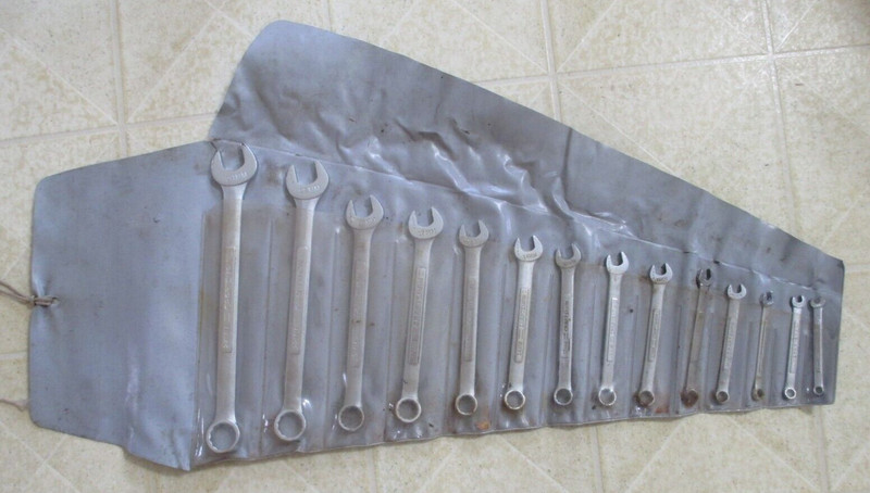 Vintage CRAFTSMAN 14-piece Series V  Metric Combination Wrench Set 9-42908 USA