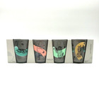 New ListingRakle Flamingo Tropical Beach Tumblers Set Of 4 19.3 Oz Refined Glassware