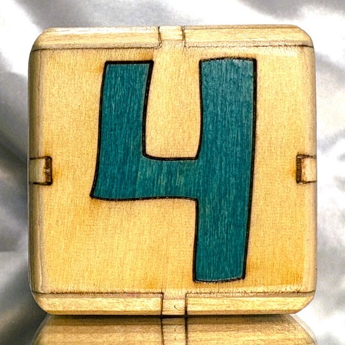 64.WHITE.Turquoise - Backgammon Doubling Cube - 36mm - Picture 3 of 9