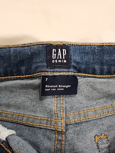 Gap Denim Boys 7 Straight Blue Jeans - Picture 3 of 10