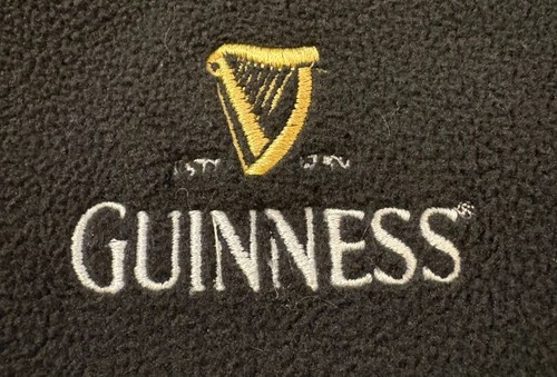 Guiness Helly Hansen ProFleece sz L black full zip Hiking Drinking Fleece Vest - Picture 2 of 8