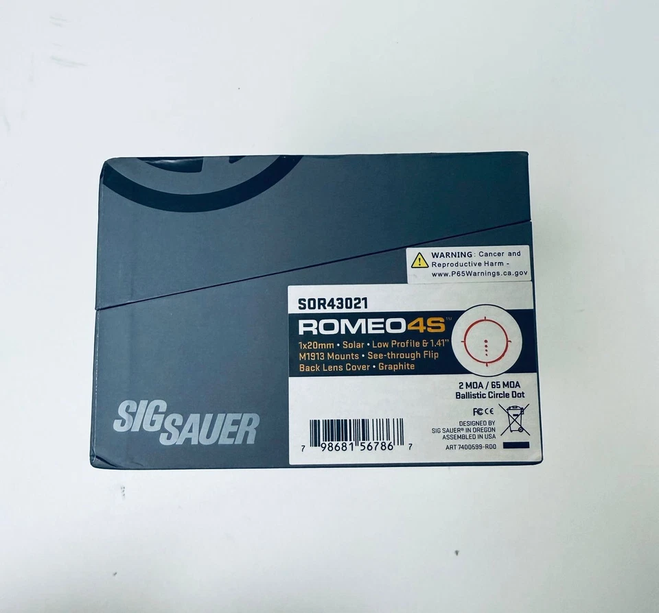 Mira de ponto vermelho Sig Sauer Romeo4s 2 MOA movida a energia solar SOR43021 - Imagem 2 de 3