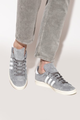 MENS ADIDAS ORIGINALS CAMPUS 80s SUEDE TRAINERS - ALL SIZES - GREY/WHITE - Picture 2 of 11