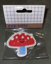 pep rally eraser mushroom. new in pack. cute eraser. colorful