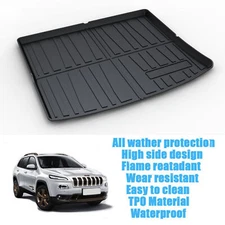 Cargo Trunk Liners Fit for 2014-2018 Jeep Cherokee Cargo Mats TPO All Weather