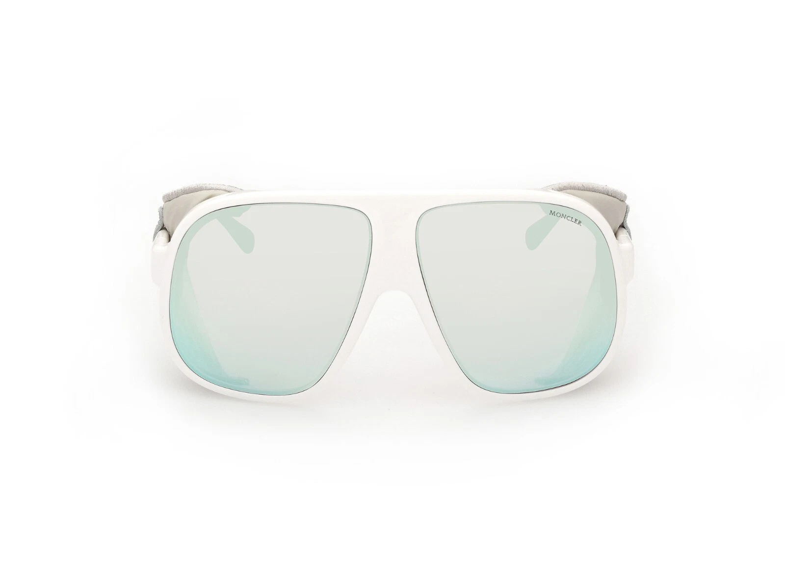 Moncler — Moncler Diffractor ML 0206 24C White Mirror Oversized Sunglass Frame 66-11-140 *