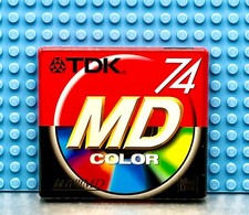 MD    TDK MD COLOR RED 74 BLANK MINI DISC  1  SEALED 