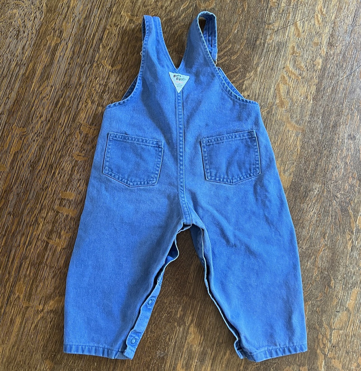 Vintage OshKosh Baby B'Gosh Boys' Bib Overalls Size 24M Blue