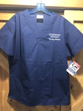 Brand New Quinnipiac University Nursing Student Shirt Scrubs Navy Blue Size M