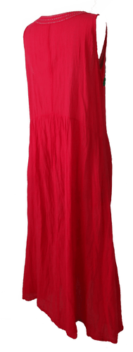 Handbesticktes Baumwollkleid, ärmelloses Bauernkleid - Bild 4 von 5