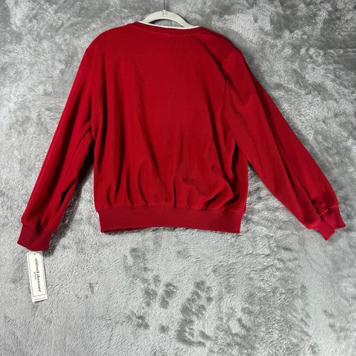 Alfred Dunner Petite L Red Sweatshirt Top Holiday Cats Christmas Grandma Shirt - 第 3/8 張圖片