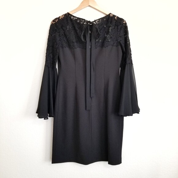 NWOT ELIZA J Black Eyelet Bell Sleeve Dress Size 6 | eBay NWOT ELIZA J Black Eyelet Bell Sleeve Dress Size 6 | eBay