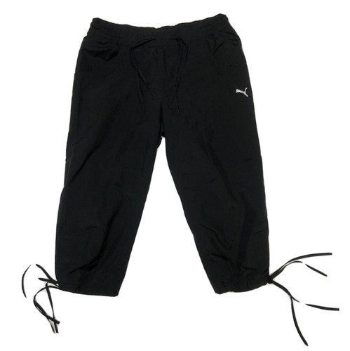 Puma Womens Black Solid Logo Athletic 
