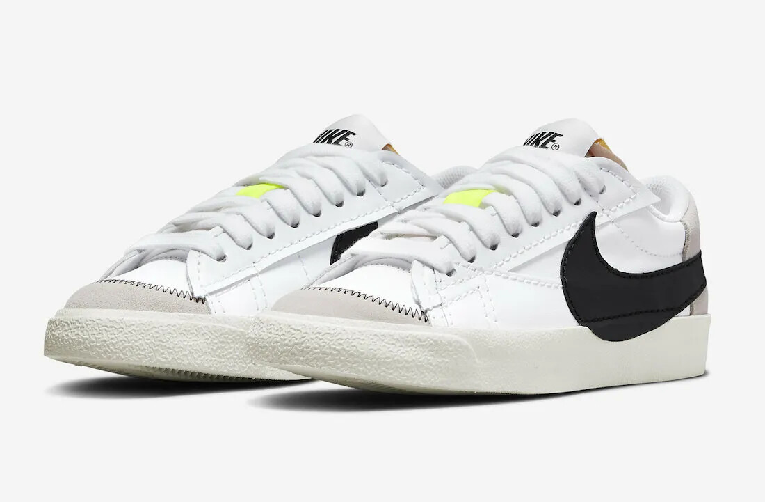 Женские кроссовки Nike Blazer Low 77 Jumbo White Black Sail DQ1470-101 размера