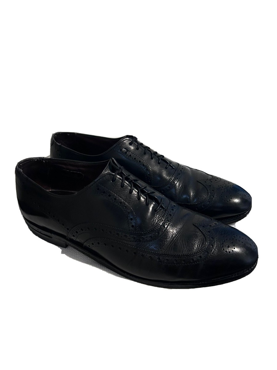 Allen Edmonds Chester Black Leather Wingtip Oxfords Shoes  display picture 3