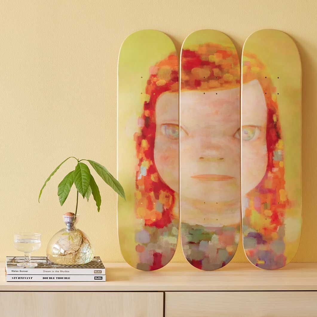 YOSHITOMO NARA skateboard 3 set NEW from JAPAN Light Haze