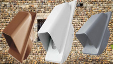* Versatile External Wall Ducting Air Vent-100mm selection Brown White Graphite